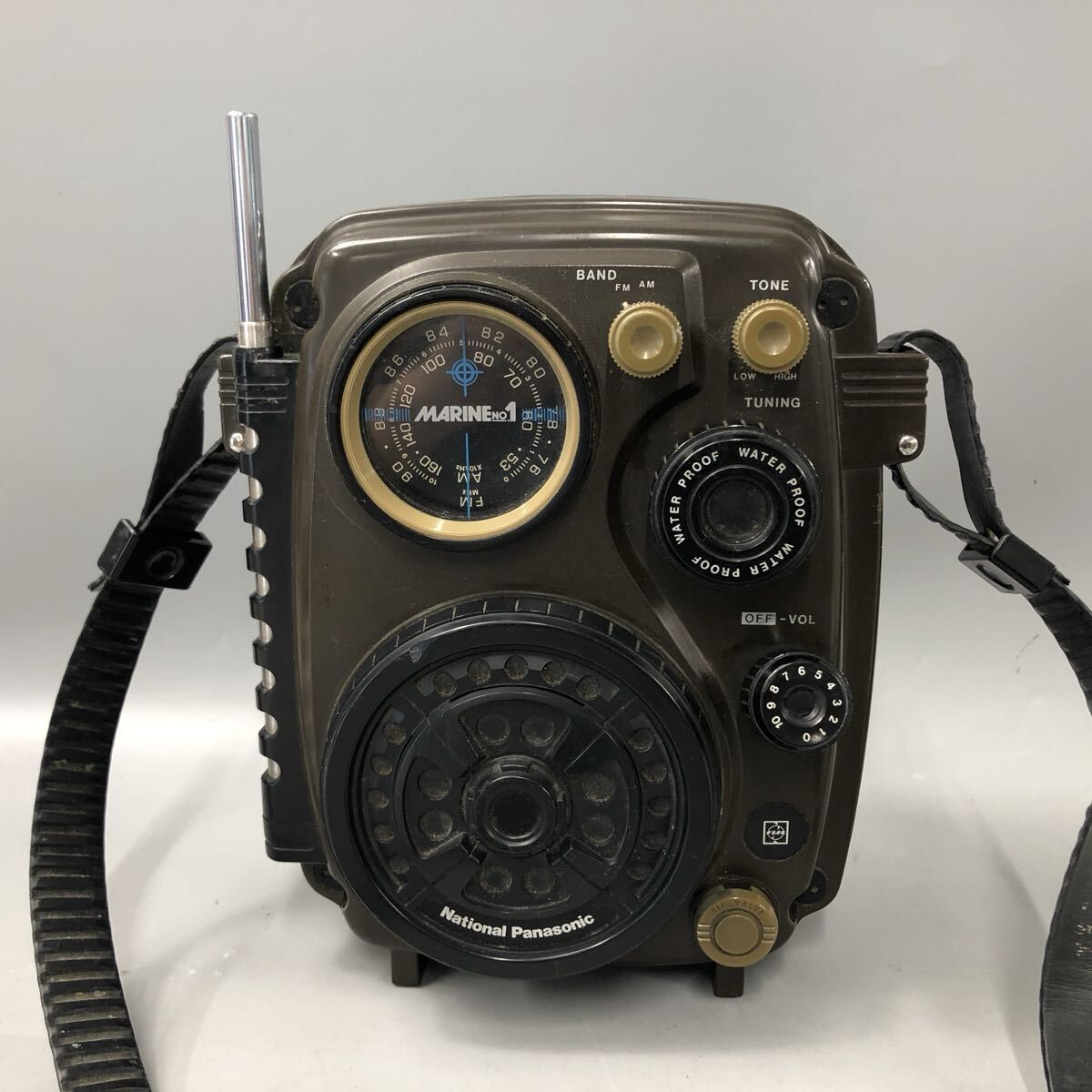 ★G05127 ナショナル パナソニック National Panasonic RF-622 MARINE No.1 3バンドラジオ 昭和レトロ 防滴形 当時物 中古