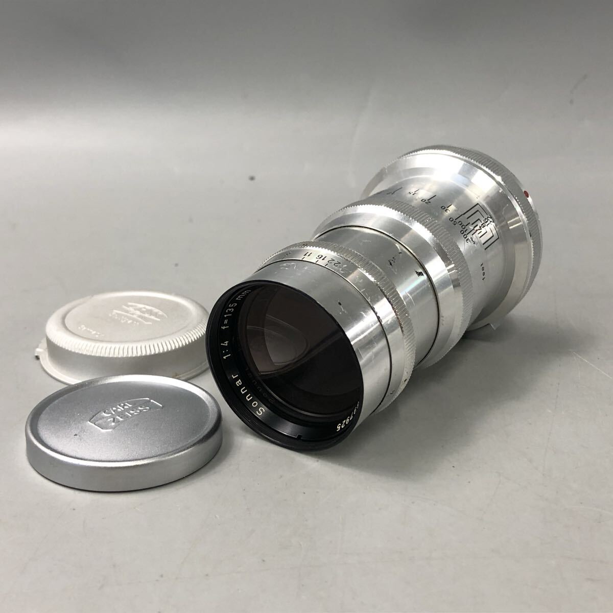 ★G05176 Carl Zeiss カールツァイス Sonnar 135mm F4 中判カメラレンズ 単焦点レンズ シルバー コンタックス用 中古