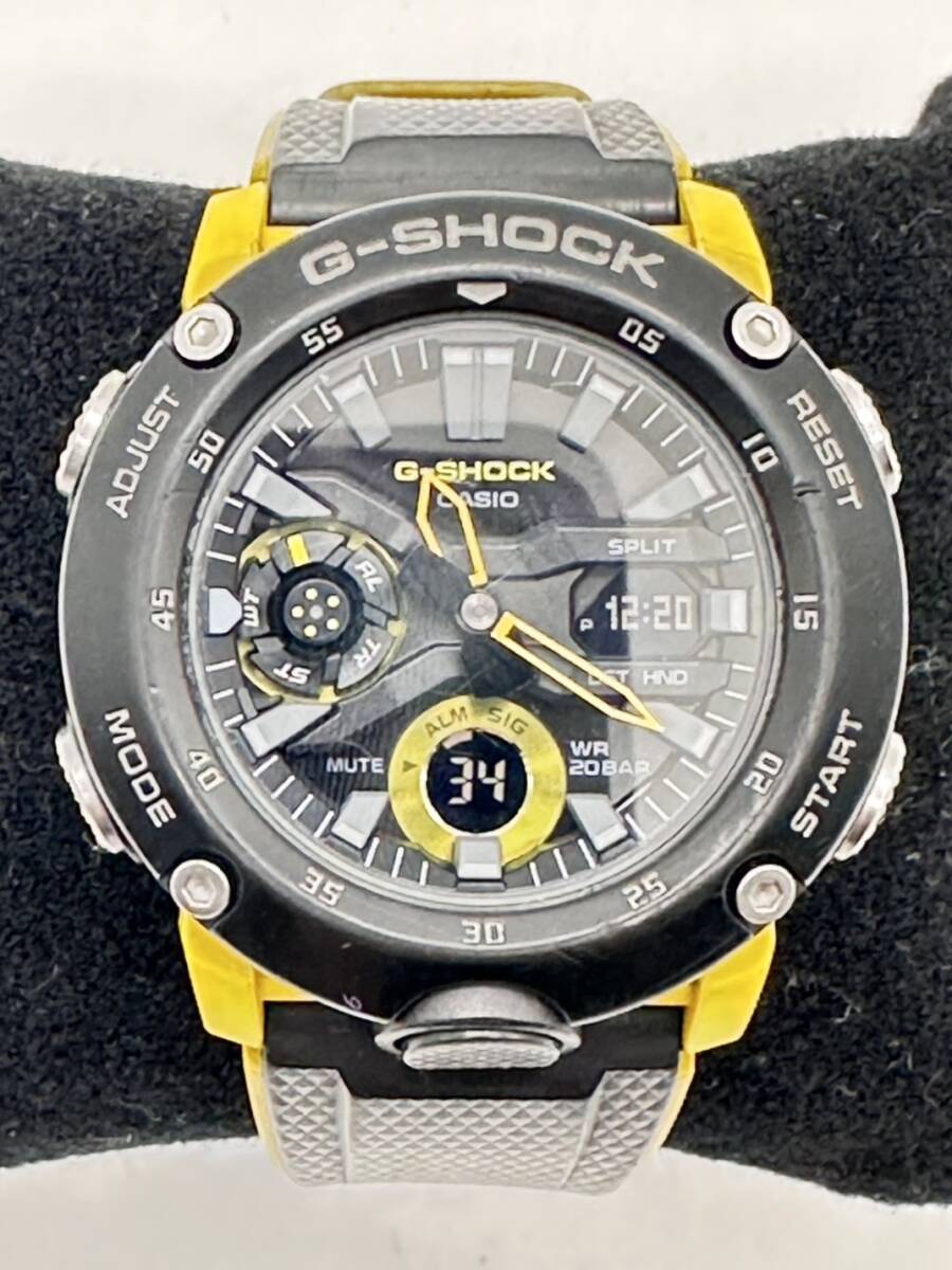 B15421 CASIO　カシオ　腕時計　G-SHOCK　Gorillazコラボモデル　GA-2000/5590　イエロー