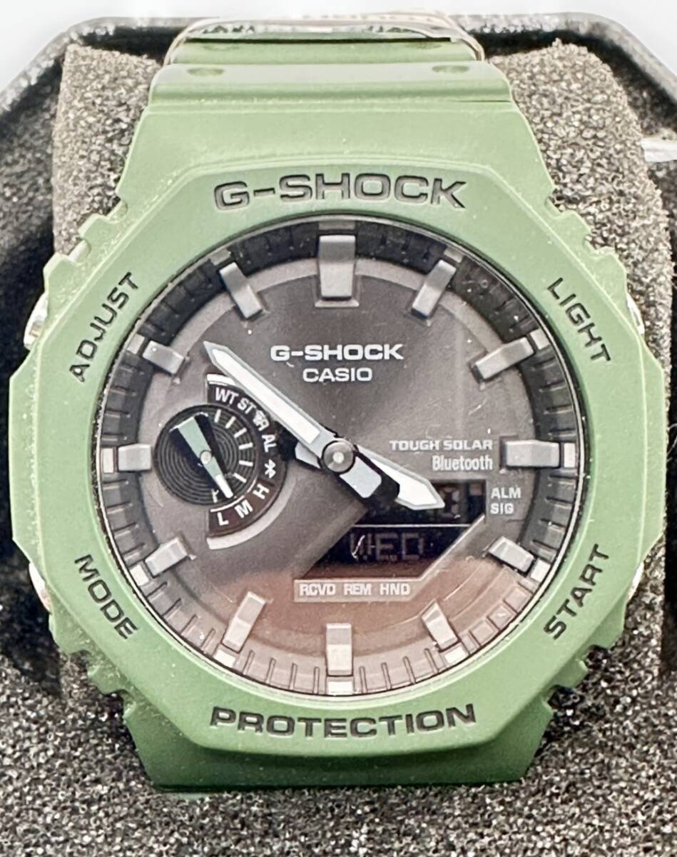 A17481 CASIO カシオ G-SHOCK ANALOG-DIGITAL 2100 Series GA-B2100-3ACR カーボンコアガード構造 Bluetooth タフソーラー 