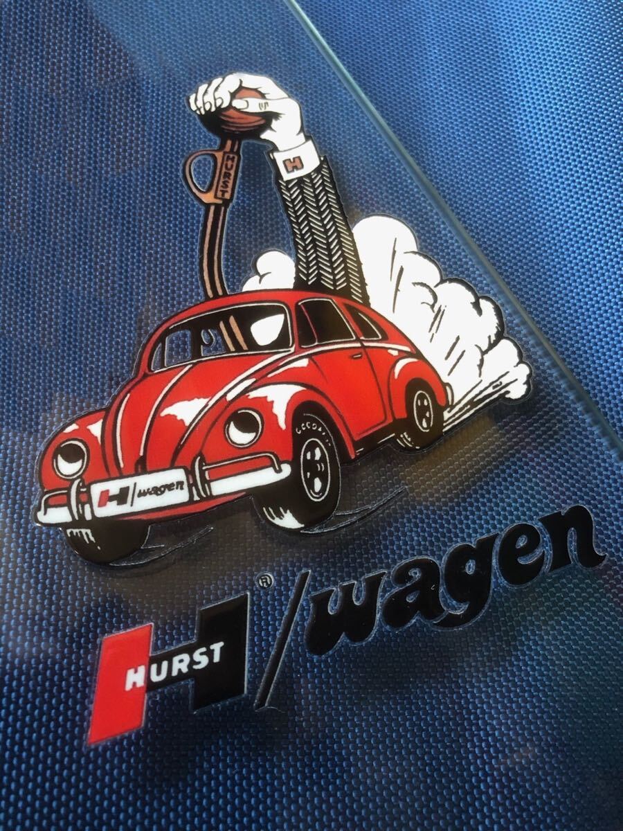 空冷 VW HURST ハースト ステッカー シフター ワーゲン ビートル バス タイプ2 タイプ3 カルマンギア EMPI BRM DDS 911 フックス 48IDA 旧