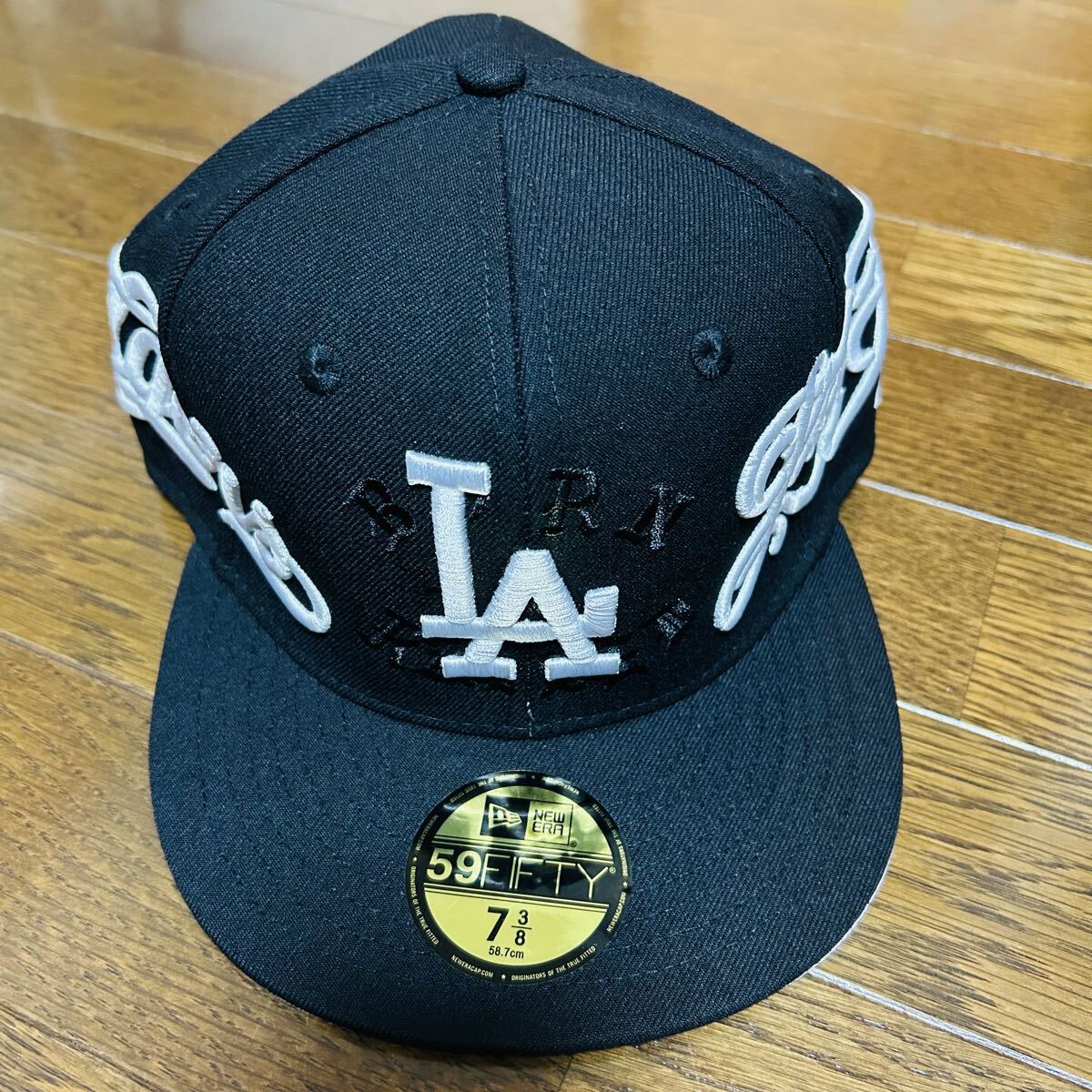 NEW ERA 59FIFTY LA ドジャース キャップ ブラック 7 3/8 58.7cm ニューエラ ロサンゼルス ドジャース 黒 ブラック オシャレMLB