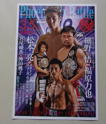 B19/Phoenix Battle 53th 2015.3.5 松本亮 細野悟 ボクシング パンフレット