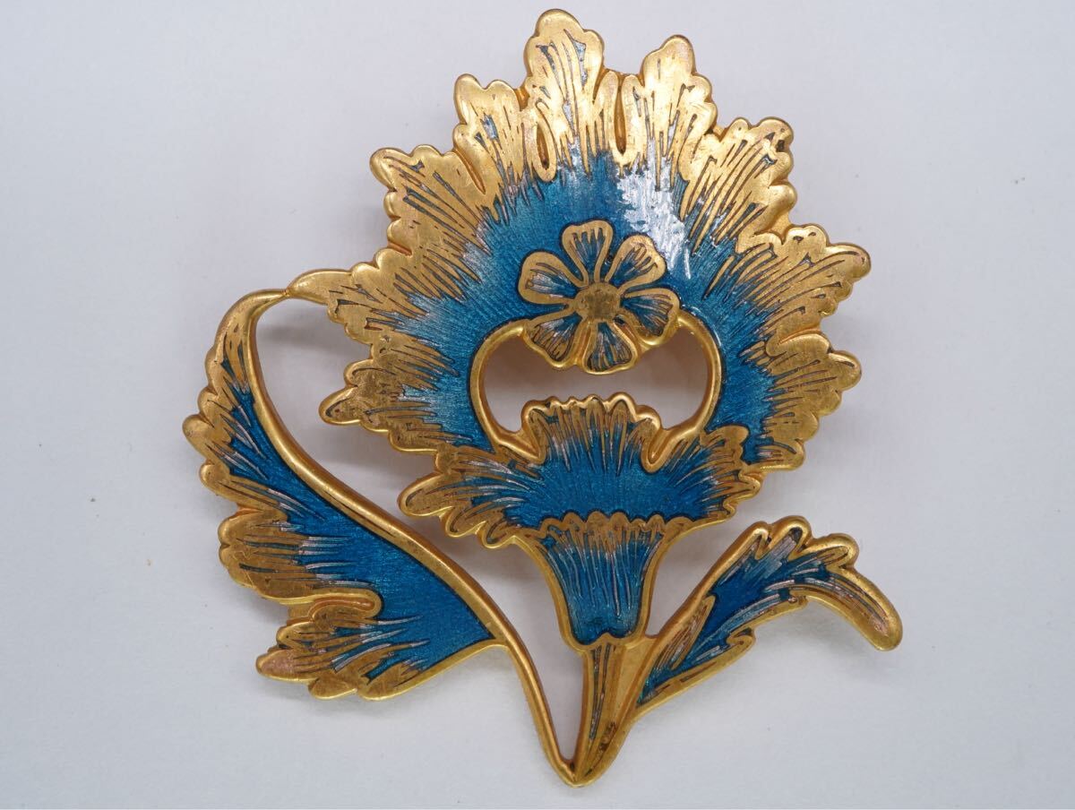 【227】1985 MMA Metropolitan Museum メトロポリタン美術館 花 ヴィンテージ ビンテージ ブローチ アクセサリー TIA