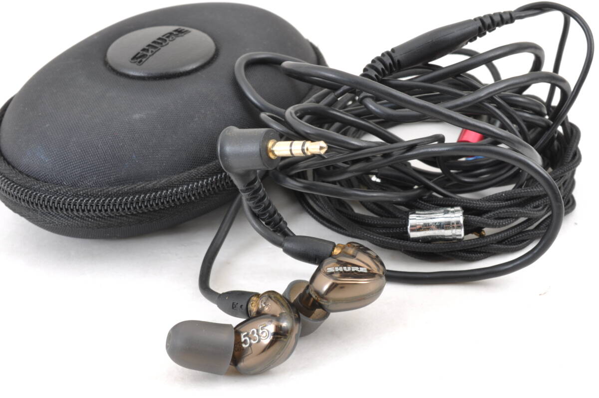 [KAK26]動作品 SHURE シュア SE535 イヤホン 有線 ブラック ゴールド