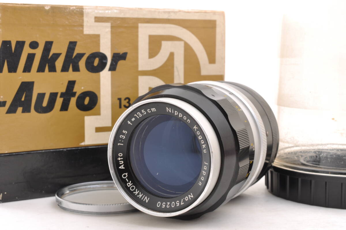 [KAK21]非Ai ニコン ニッコール NIKKOR-Q Auto 13.5cm f/3.5 広角単焦点レンズ 