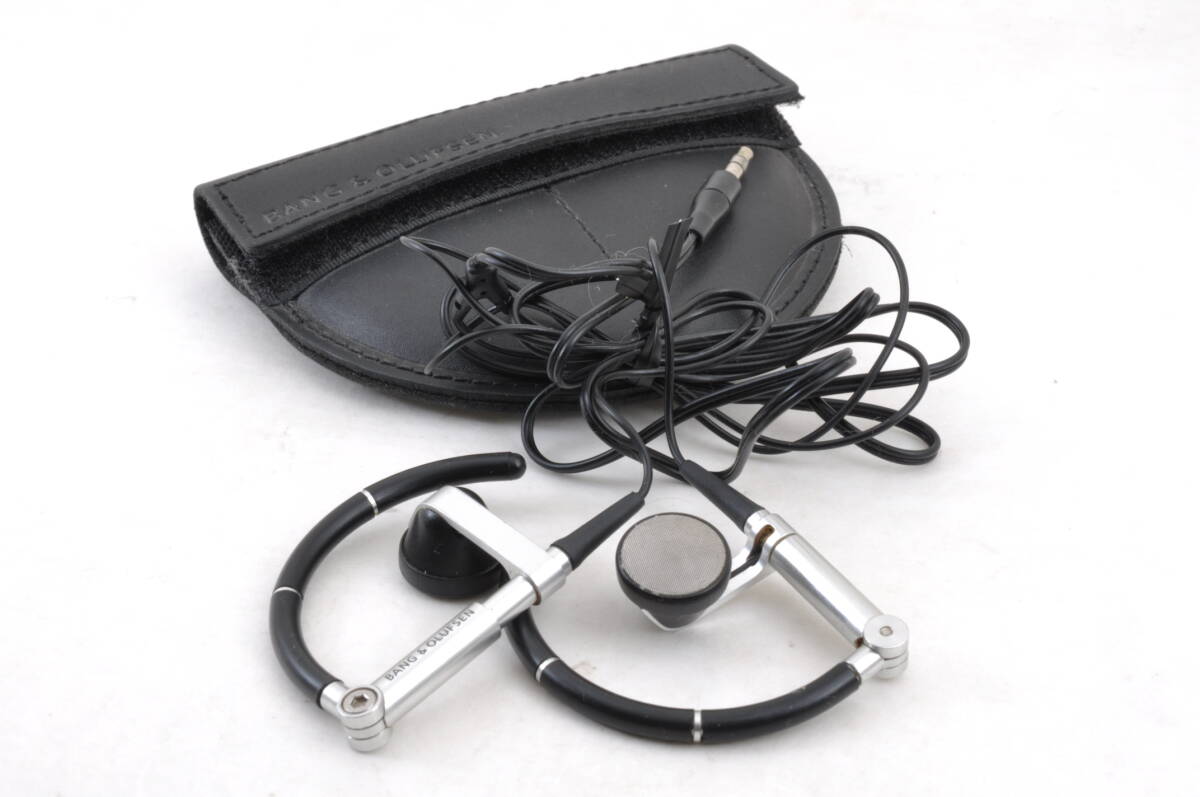 [KAK24]動作品 バング＆オルフセン BANG＆OLUFSEN Earphones A8 オープン型 有線イヤホン ケース付き B＆O