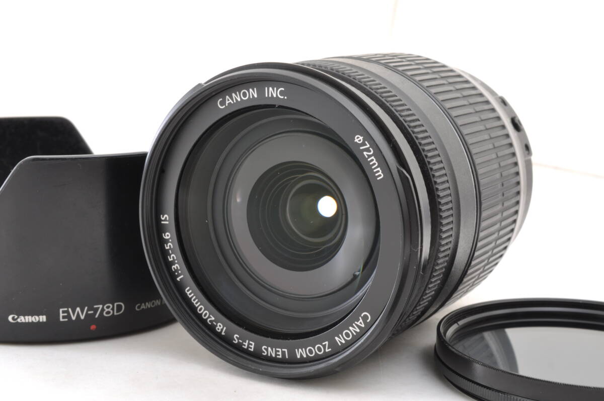 [KAK22]キヤノン IMAGE STABILIZER イメージスタビライザー EF-S 18-200mm f/3.5-5.6 IS 望遠ズームレンズ Canon