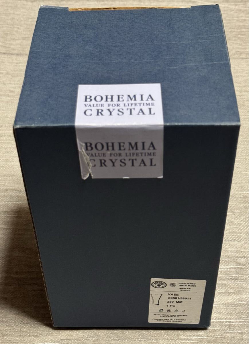BOHEMIA CRYSTAL VASE 89001/88011 250 MM 1PC 