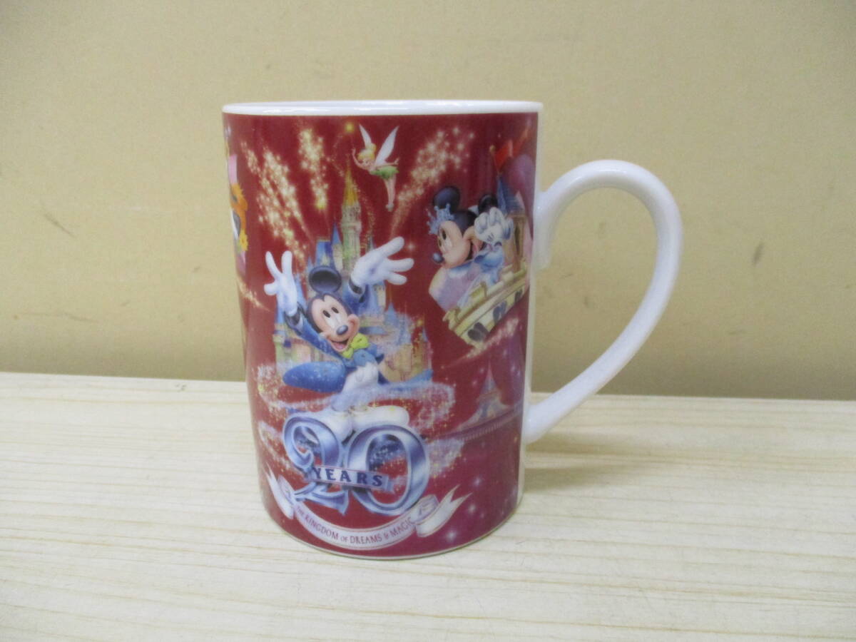 N2070　TokyoDisneyland　20周年　マグカップ　20YEARS　キングダムオブドリームズ＆マジック　ディズニーランド　カップ　陶器