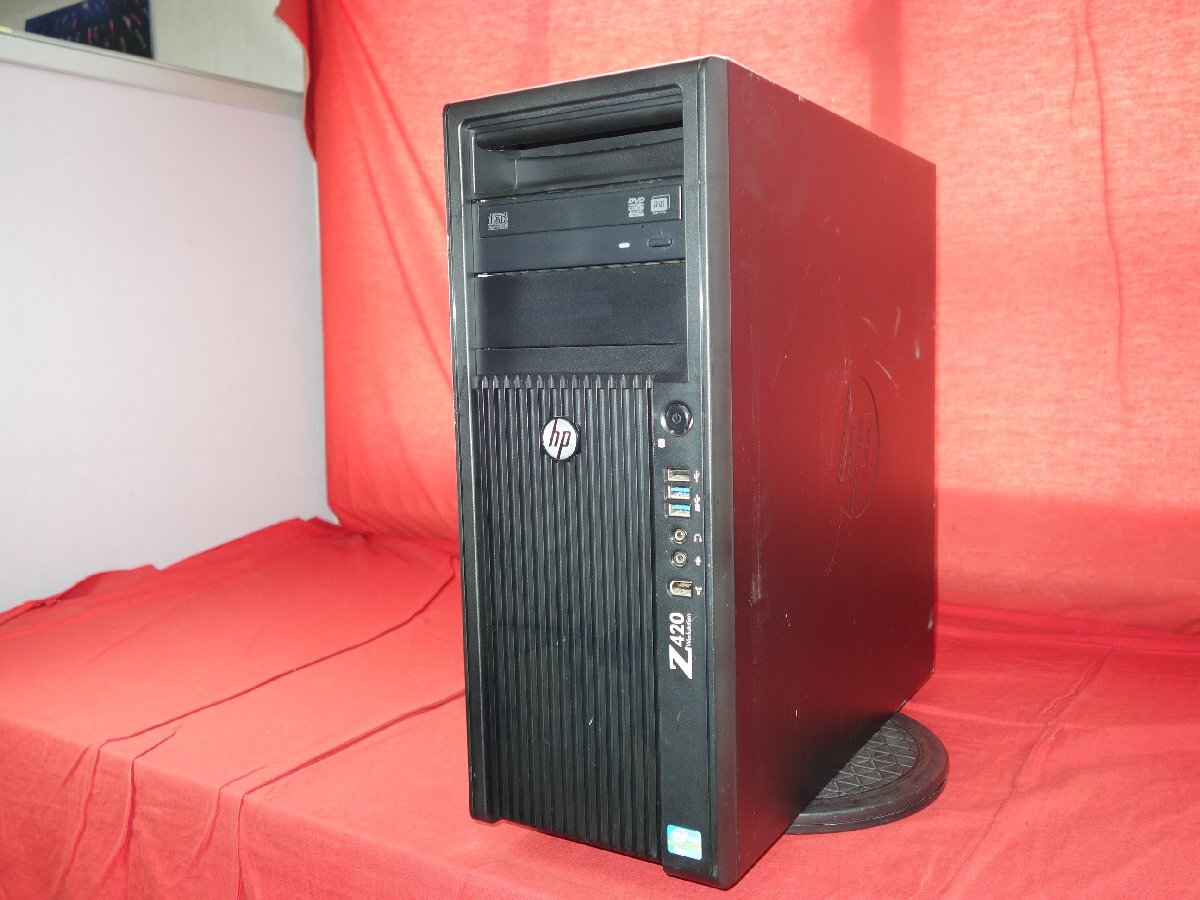 【XEON E5-1620V2】 HP Z420 Workstation【BIOS確認済】メモリ8GB/HDD500GB/QUADRO K2000 中古 ワークステーション【ジャンク】PH260528-27