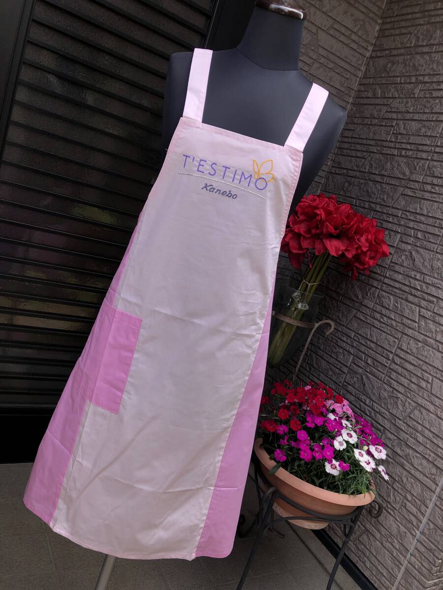 新品　カネボウ　TESTIMO　エプロン　綿100％　美容部員エプロン　送料230円　
