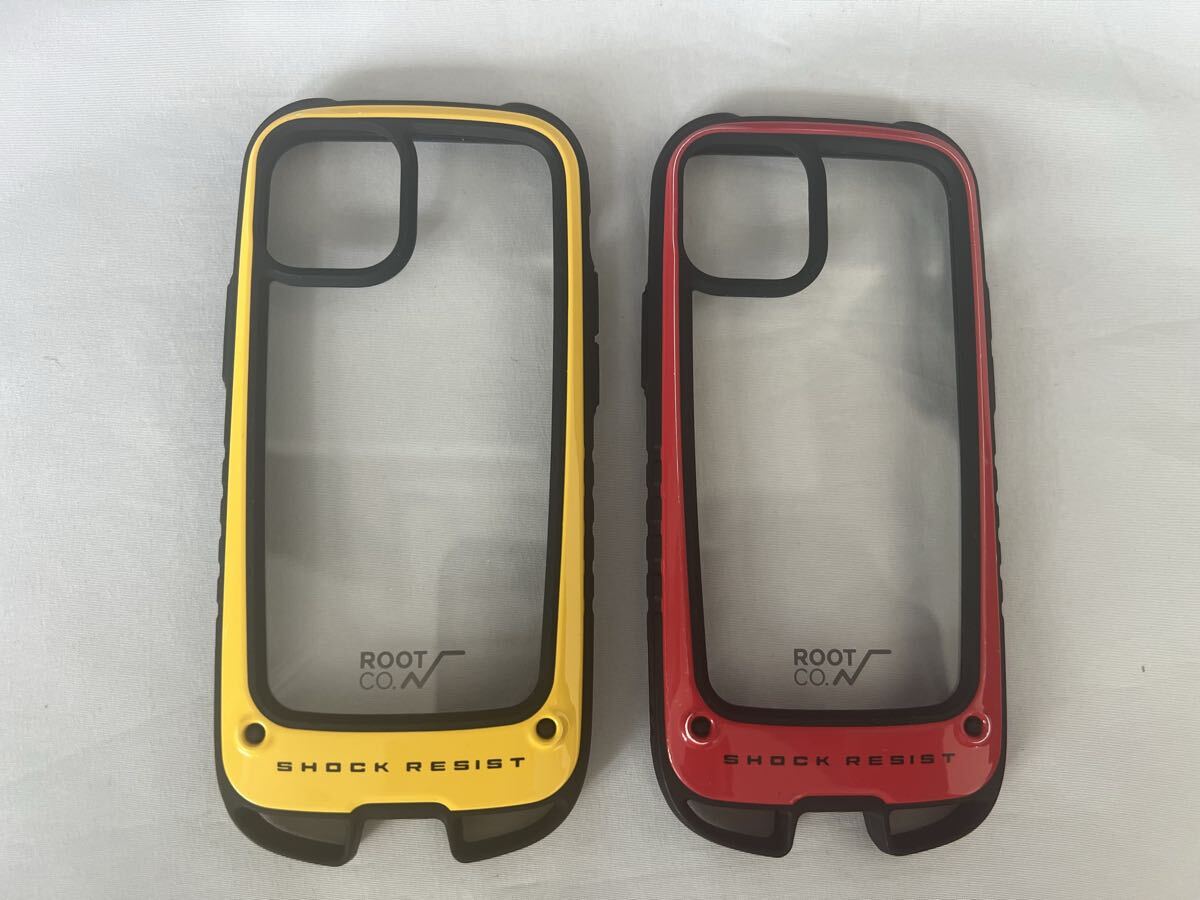 ROOT CO. ルートコー iPhone12mini用ケース　2個セット　赤黄