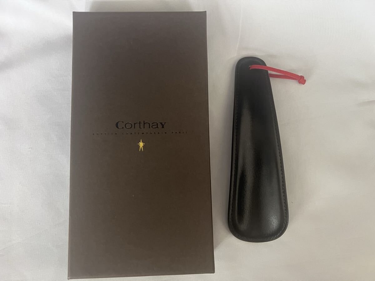 未使用　CORTHAY コルテ　シューホーン　靴べら　ブラック