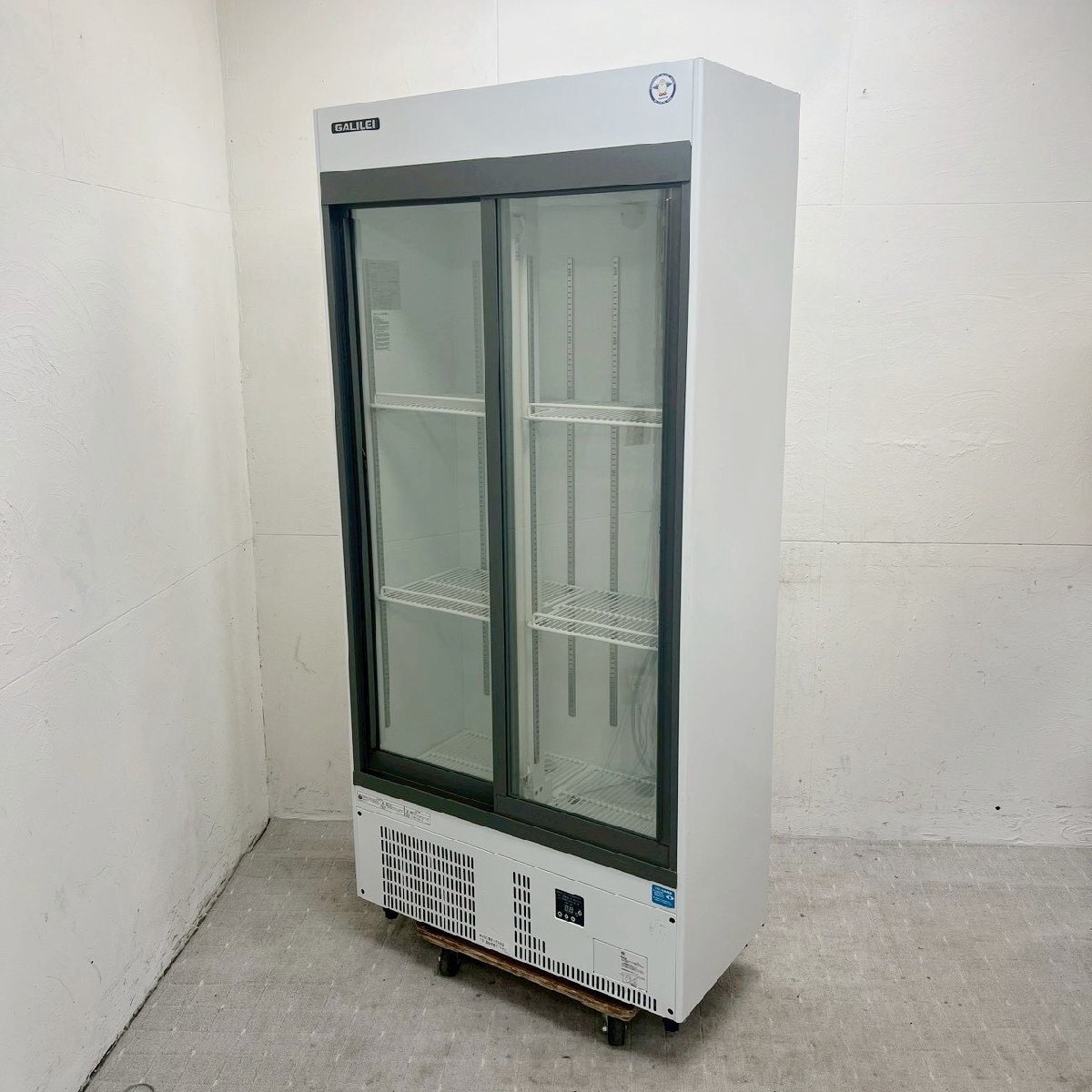 フクシマガリレイ リーチイン 冷蔵ショーケース MSU-090GHWSR 344L 100V 業務用 2023年製/D5600