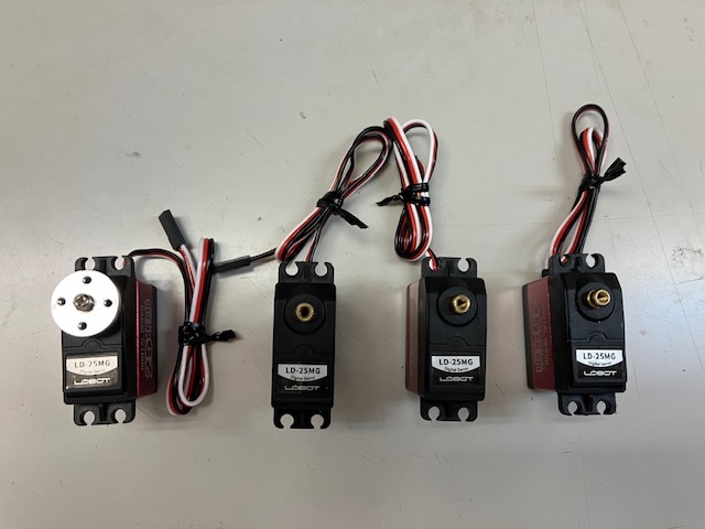 25KG デジタルサーボ、LD-25MG ステンレススチール フルメタルギア RC サーボモータ/中古