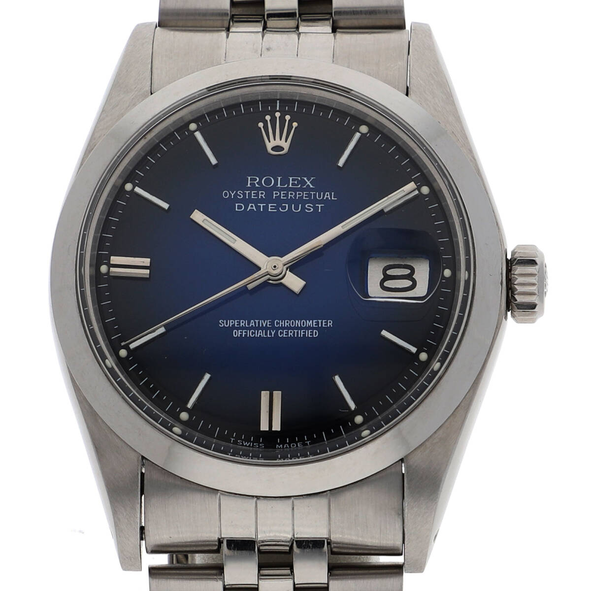 ROLEX ロレックス 1601 ブルーダイヤル SS 自動巻き メンズ【137951】