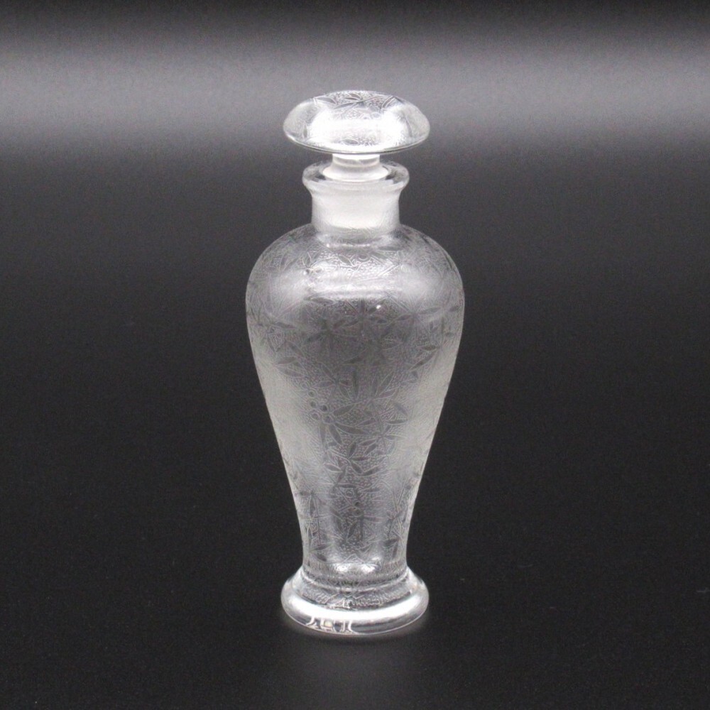 Baccarat バカラ 植物 エッチング 香水瓶