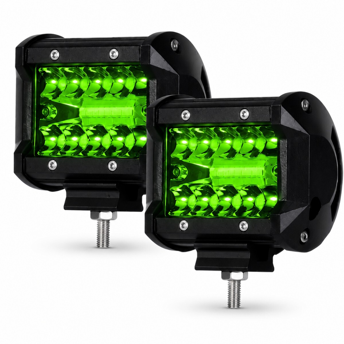 LEDワークライト 緑　ライム　グリーン 作業灯 LEDライト 広角照射 防水 補助灯 フォグランプ トラック オフロード 車外灯 船舶 作業車