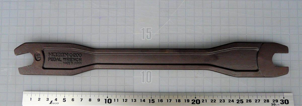 作業効率UP!!【新同品・使用2回】HOZAN/ホーザン C-200 ペダルレンチ 強力型 15×15mm 15度オフセット/薄刃ストレート【信頼の日本製】