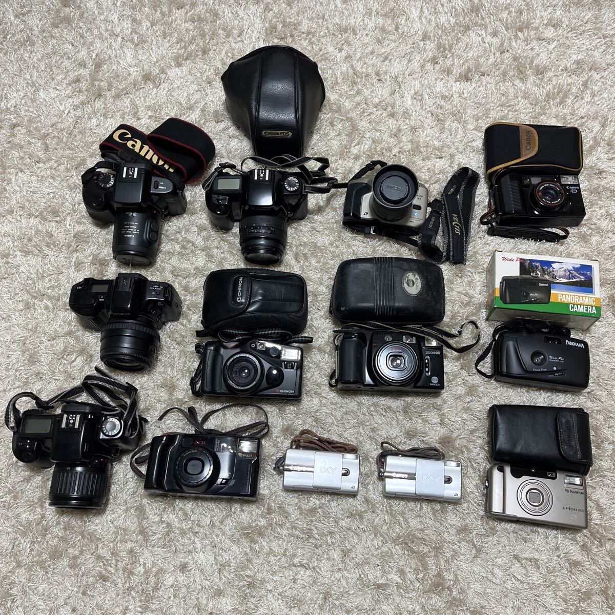 【★全て動作確認済/13点★】希少 レア キャノン ミノルタ フジフィルム フジ チノン Canon MINOLTA FUJIFILM FUJI CHINON カメラ 