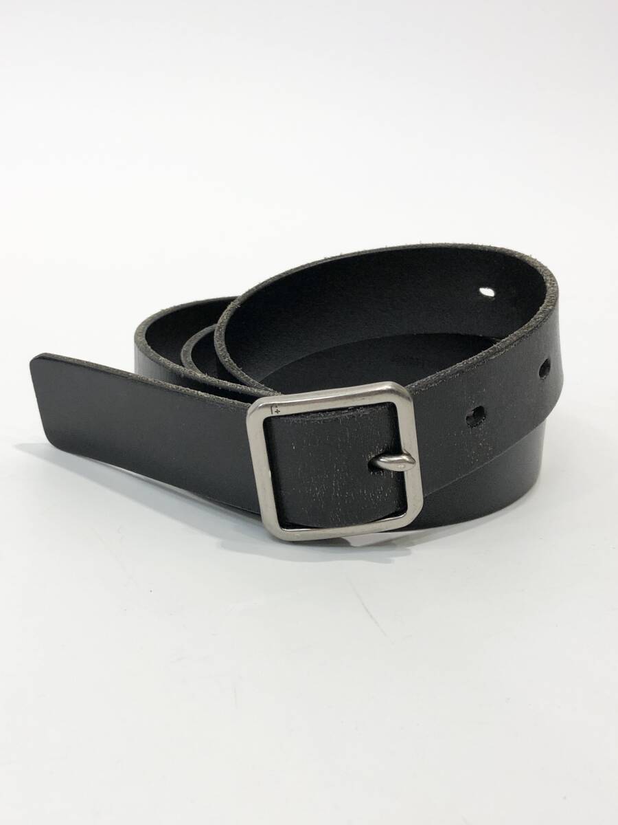 UNIQLO +J Volpi Concerie社製 ピンバックルレザーベルト ブラック 本革 361-446604 ヴォルピ ユニクロ ジルサンダー■T0506