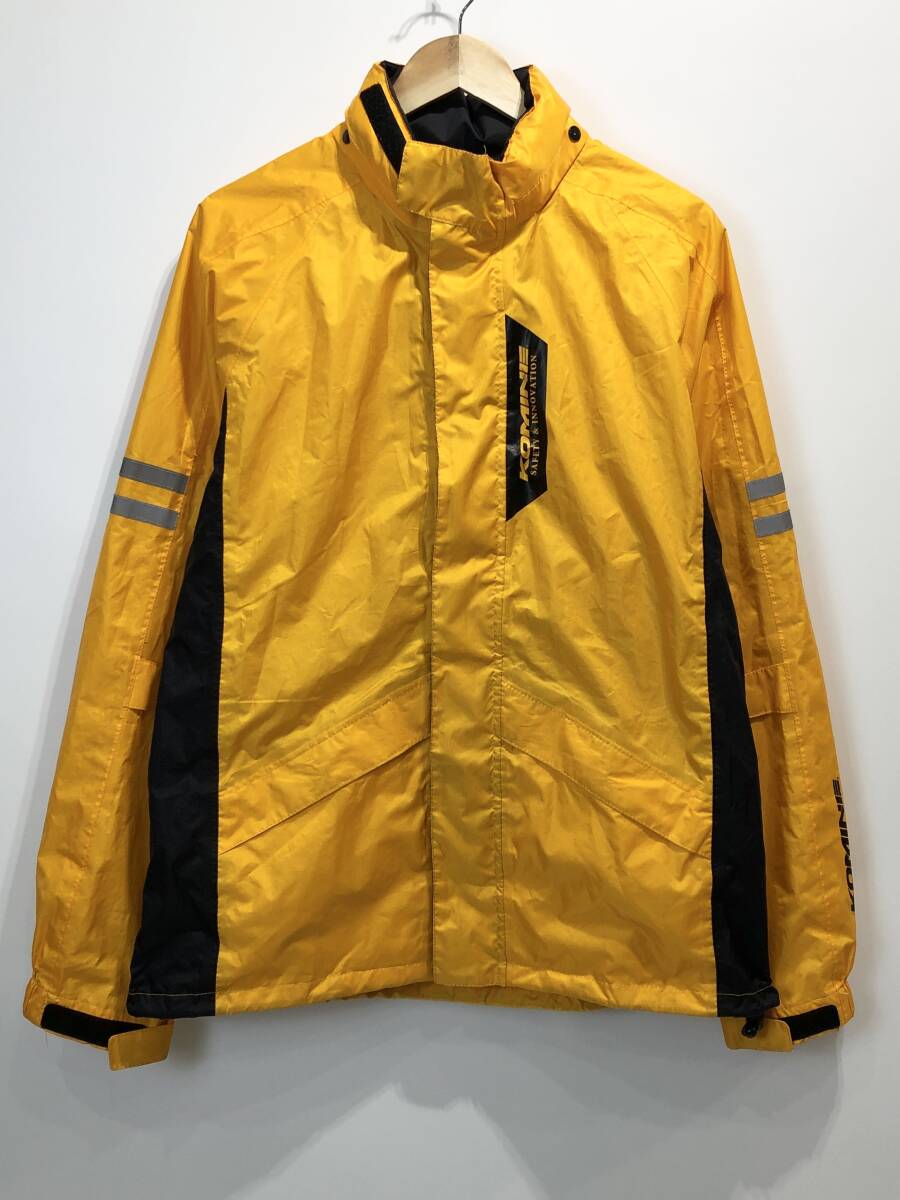 KOMINIE Breathter Rain Wear FIATO 03-539 ブレスター レインウェア フィアート バイク オートバイ イエロー コミネ SIZE：L■L0515