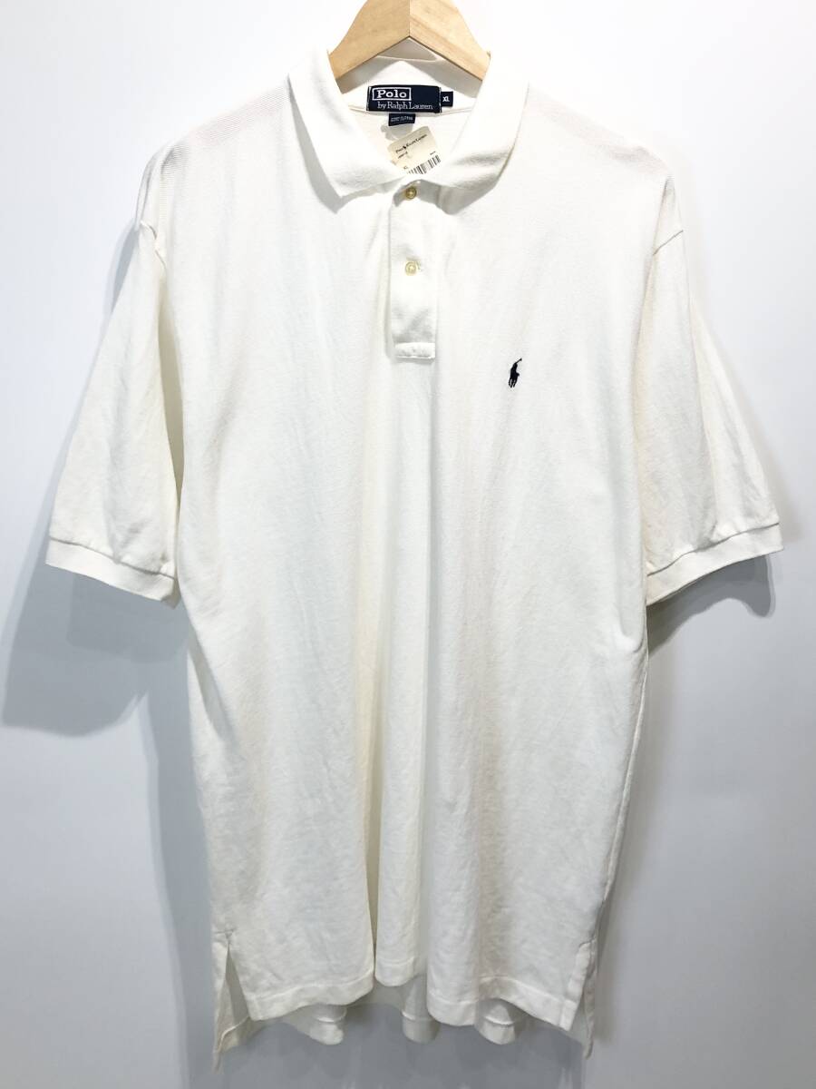 【未使用・タグ付】ペルー製 Polo by Ralph Lauren ポニー刺繍 ポロシャツ ポロバイラルフローレン ヴィンテージ デットストック■S0520①