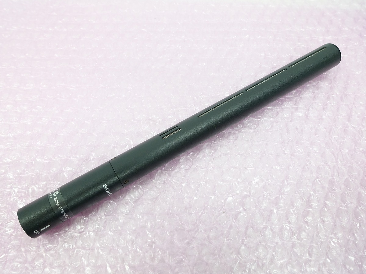SONY ECM-678 鋭指向性エレクトレットコンデンサーマイクロホン 動作品 *449557