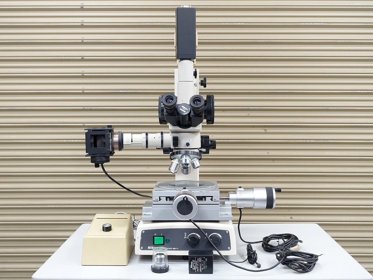 【引取希望/関東地方のみ配送可】 Nikon 測定顕微鏡 MM-11 / DIGIMICRO ME-50HA / CCD XC-711 付き *449287