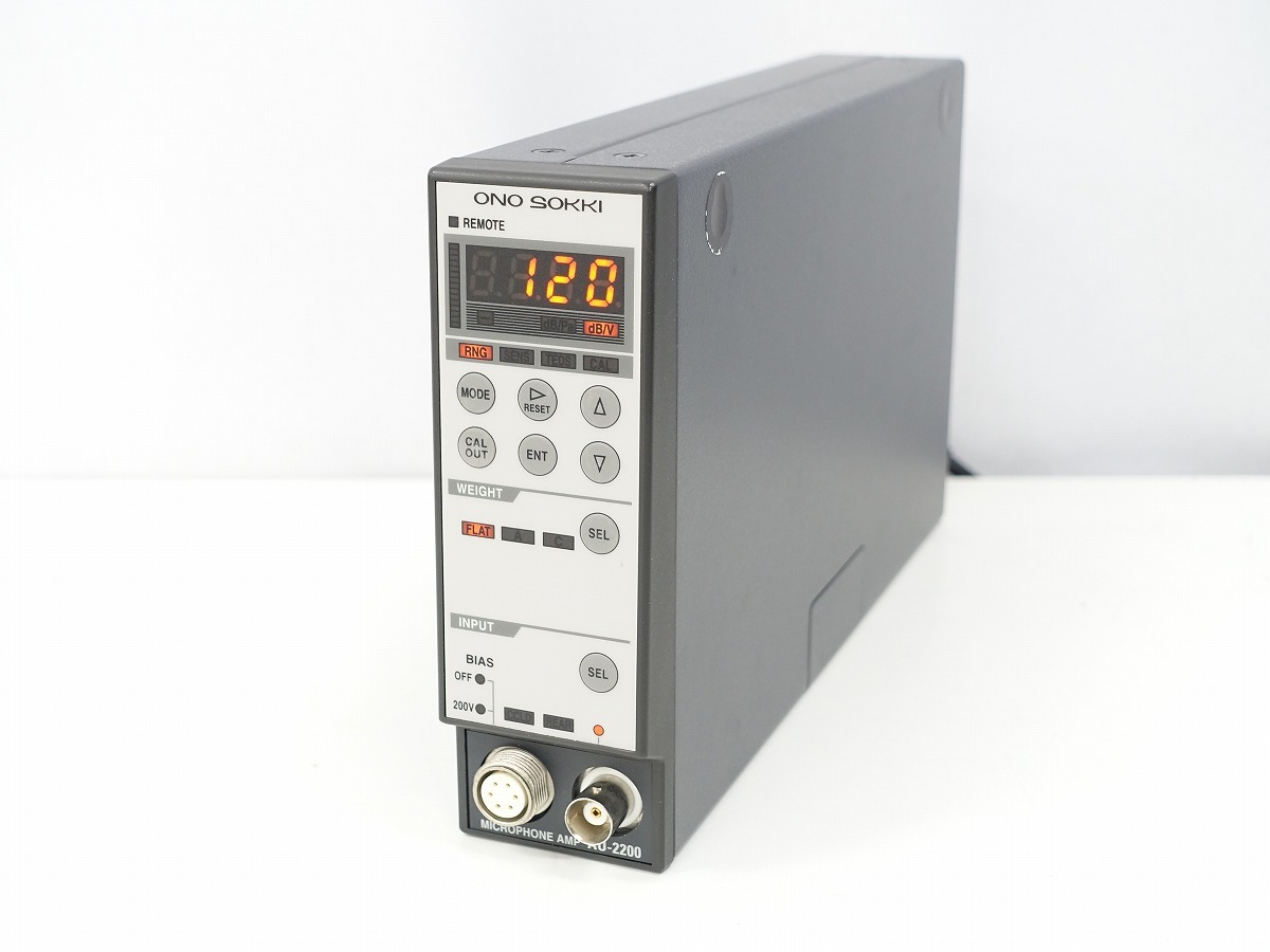 小野測器 AU-2200 TEDS対応マイクロホンアンプユニット ONO SOKKI 周波数範囲 1Hz～100kHz *449289