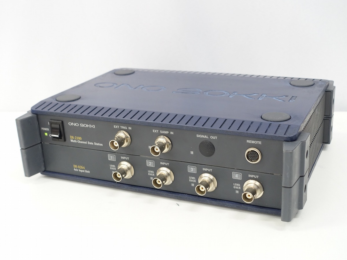 小野測器 マルチチャンネルデータステーション DS-2100 音響振動解析システム / 4ch Input Unit DS-0264 付き *449296