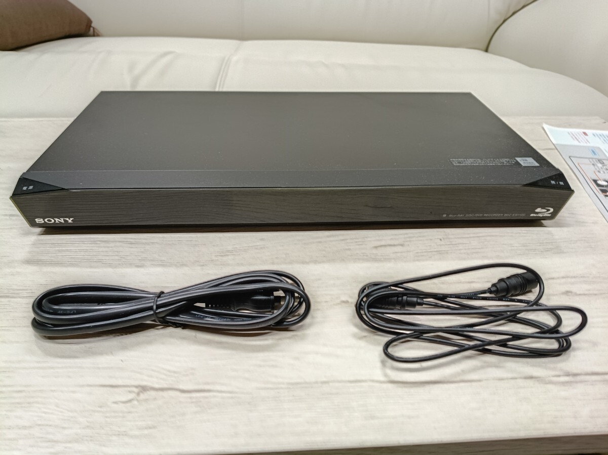A36/ SONY BDZ-EW1100 ブルーレイレコーダー 2014年製 HDD BD DVD 通電確認済 現状品 BDレコーダー