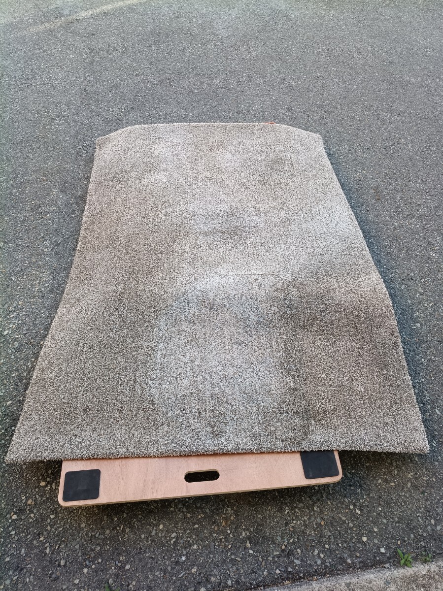 L3/ karimoku カリモク ラグ カーペット 約140×200cm 大判 SUMINOE ナイロン製 サンド サンド系 現状品