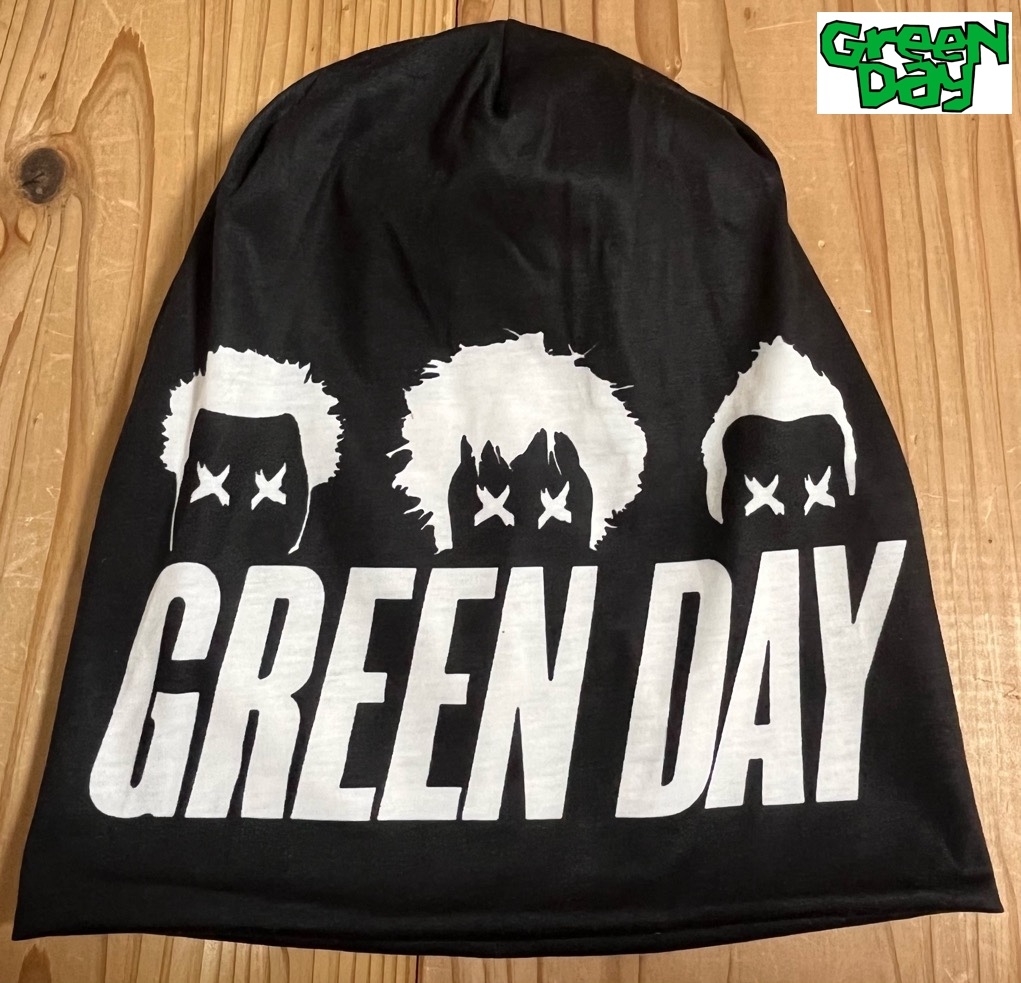 GREEN DAY 帽子 古着 ビーニー キャップ グリーン・デイ ニット帽 ワッチ 黒 ブラック greenday グリーンデイ