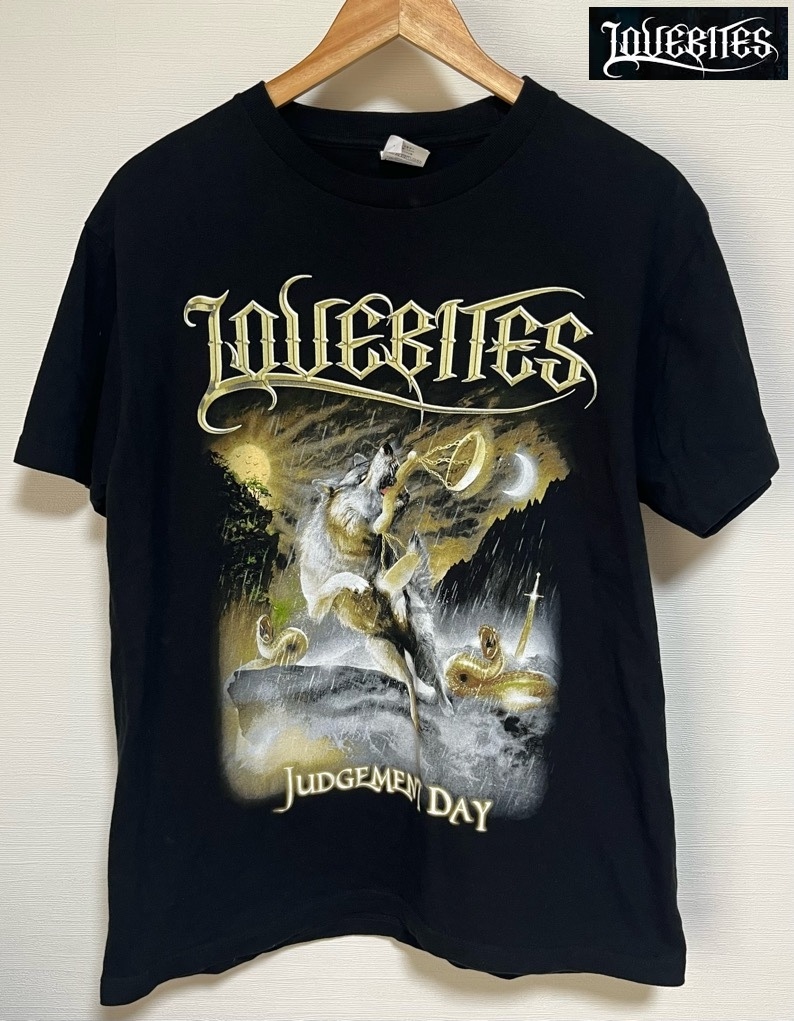 LOVEBITES JUDGEMENT DAY TOUR 2023 Tシャツ ブラック M 古着 ラヴバイツ 狼 蛇 