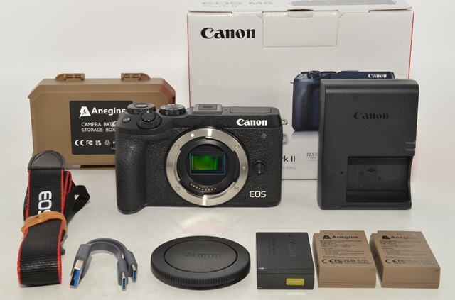 260393★ほぼ新品★Canon ミラーレス一眼カメラ EOS M6 Mark II ボディー ブラック EOSM6MK2BK-BODY
