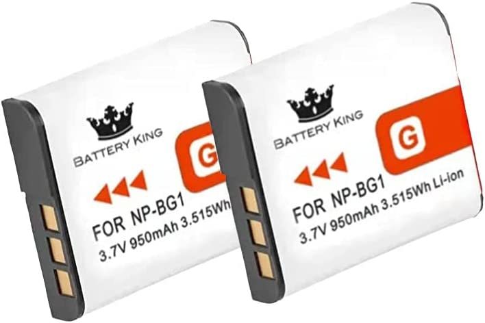 【送料無料】 2個セット ソニー SONY バッテリーキング NP-BG1 NP-FG1 互換バッテリー 950mAh PSE認証 高品質 品質レベルAAA 互換品
