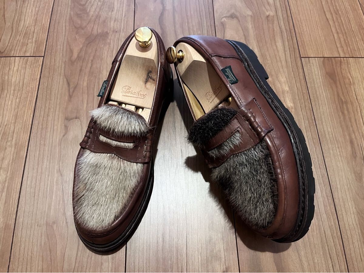 ヴィンテージデカタグ★Paraboot REIMS PHOQUE サイズ8H シャンボード CHAMBORD パラブーツ ミカエル ランス