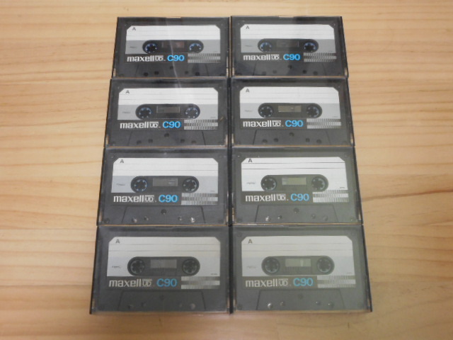 希少！ maxell カセットテープ UD-C90　8個セット (現状渡し）