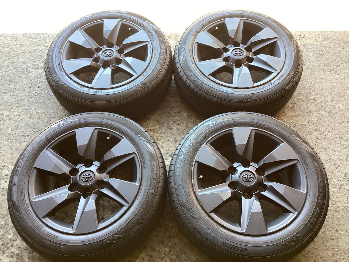 M9389 ハイエース200系 プラド純正 17インチ 7.5J +25 後塗り 139.7/6H＆215/60R17 夏タイヤ 4本