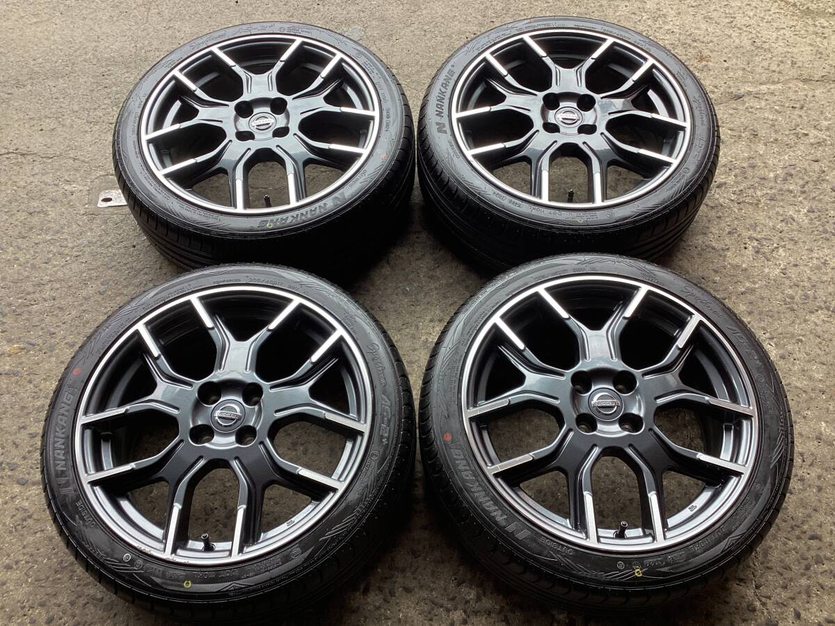 M9437 NISSAN ノート ニスモ純正 17インチ 7J +47 100/4H＆205/45R17 未使用 夏タイヤ 4本 E12 ノート ニスモ 