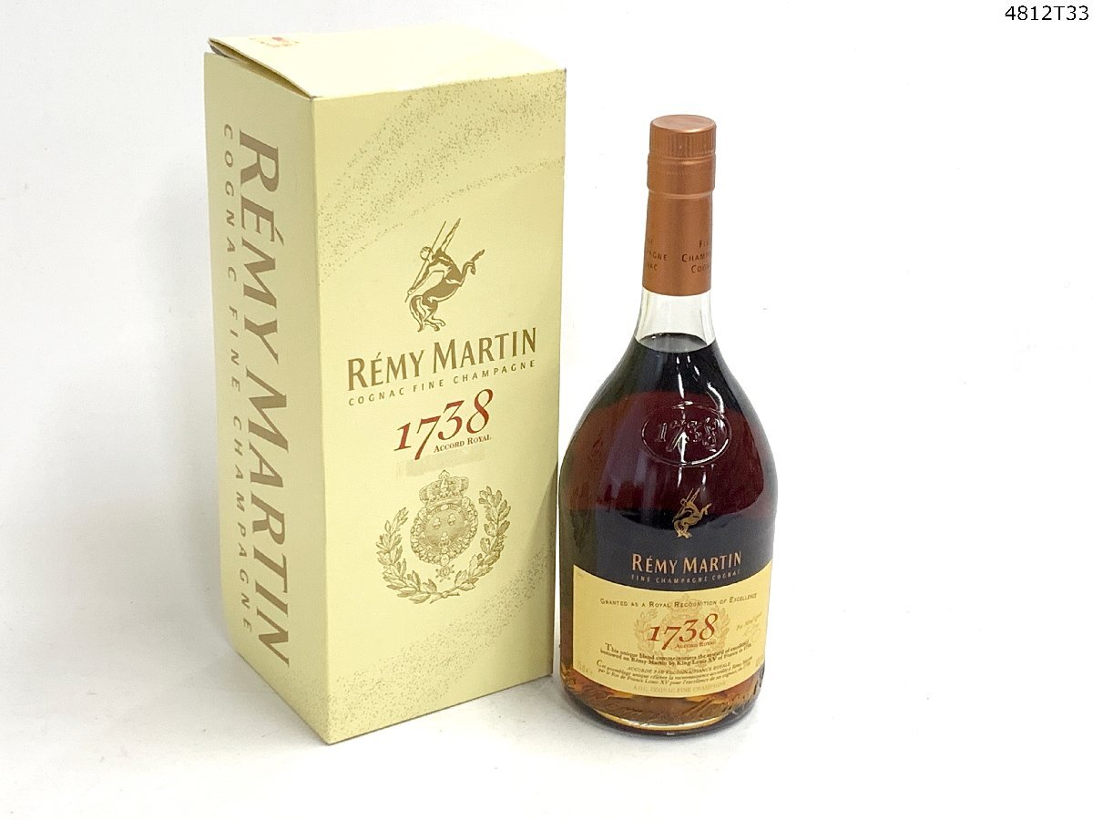 未開栓 REMY MARTIN レミーマルタン 1738 アコードロイヤル ACCORD ROYAL コニャック 750ml 40% 古酒 洋酒 箱 4812T33.