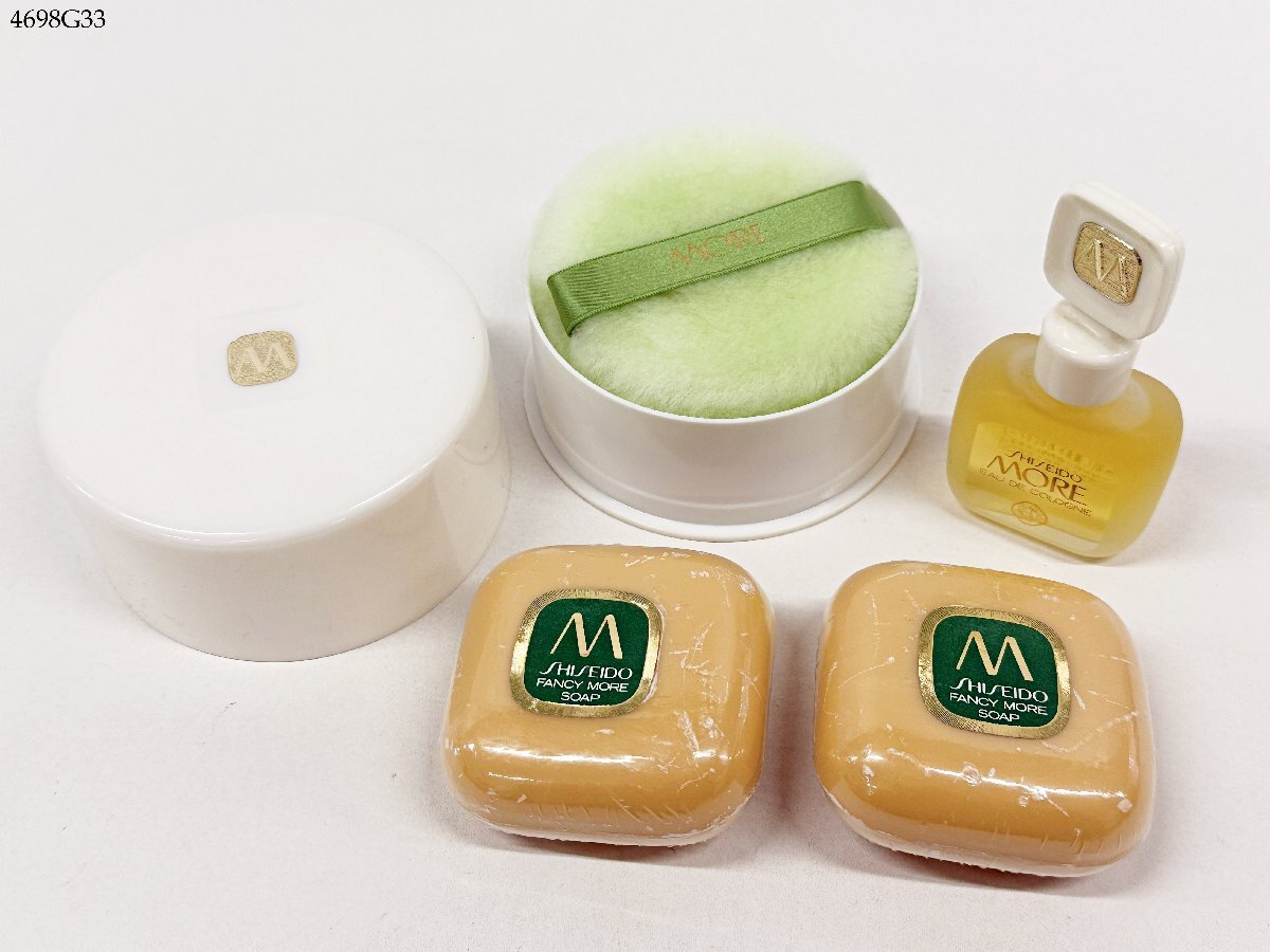 資生堂 MORE モア ファンシーモア ソープ 芳香石鹸 90g/ファンシーパウダー 27g/オーデコロン 香水 22ml おまとめ 未使用品含む 4698G33-13