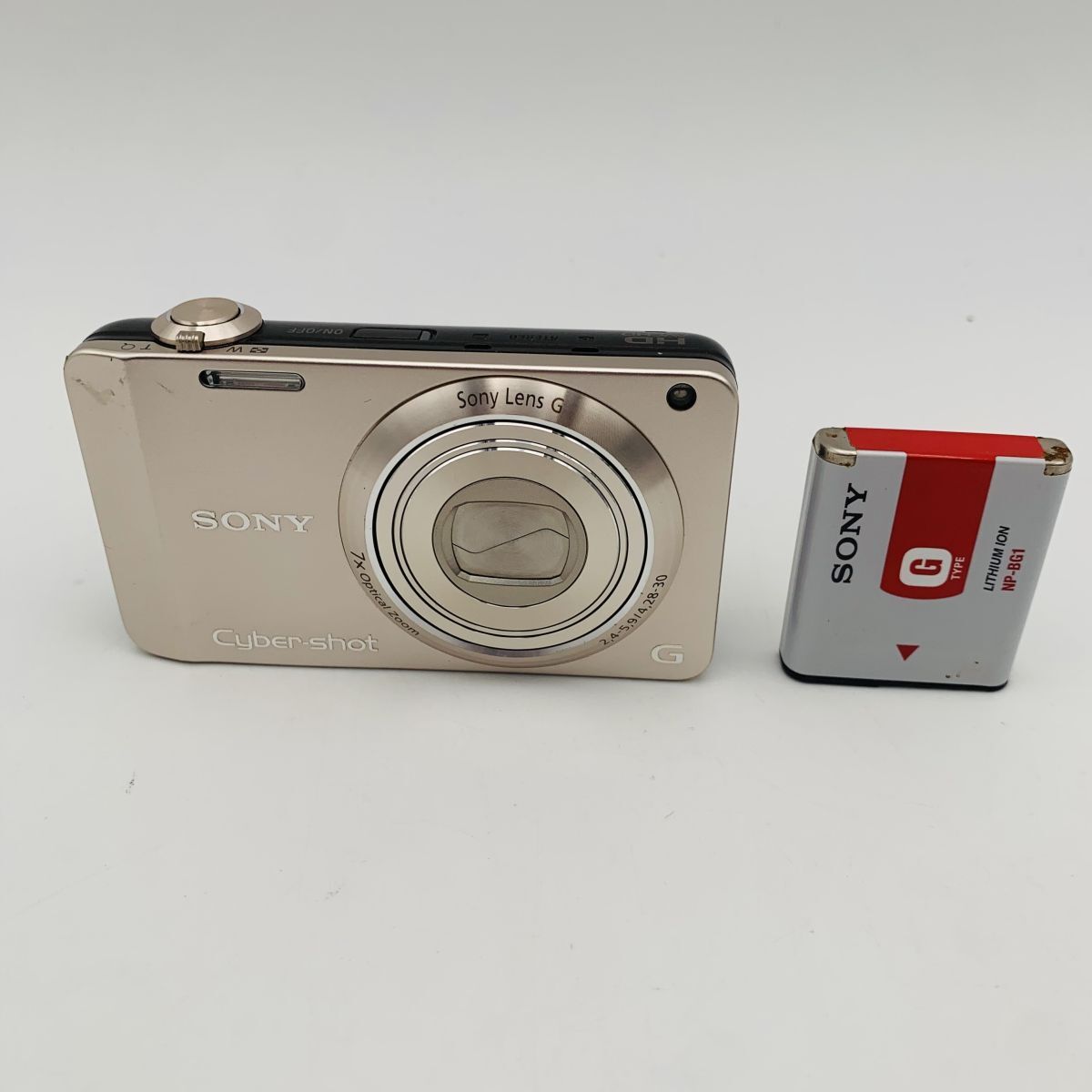 【シャッター動作OK】SONY デジタルカメラ Cyber-Shot(サイバーショット) DSC-WX10 ゴールド バッテリー付き 現状品 1円スタート #260517