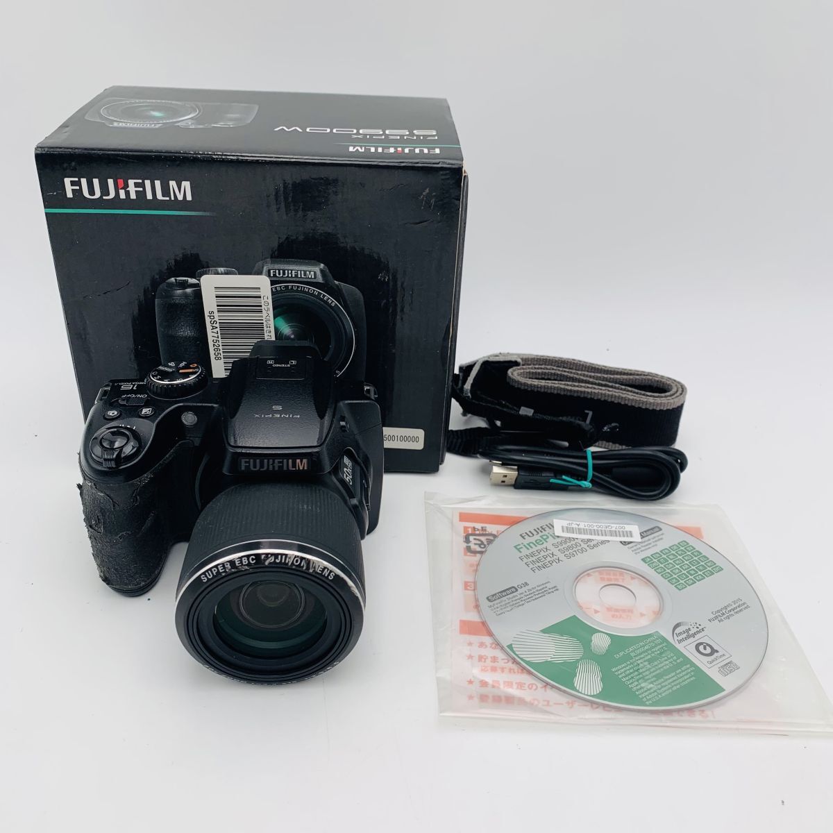【シャッター動作OK】FUJIFILM FinePix S9900W ブラック 元箱ストラップ付き 現状品 1円スタート #260501