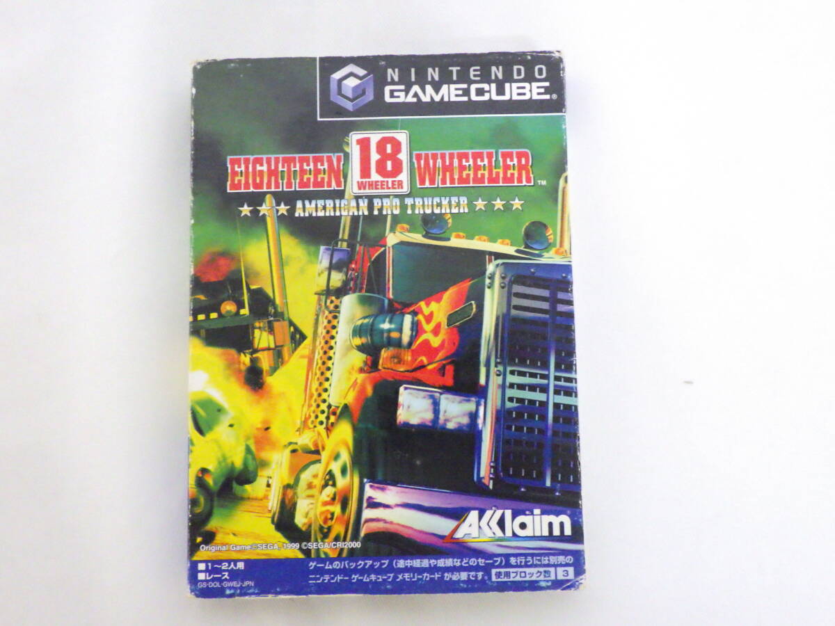 042Y414E◆【箱・説のみ】GC 18WHEELER エイティーン・ホィラー ゲームキューブ ソフト欠品