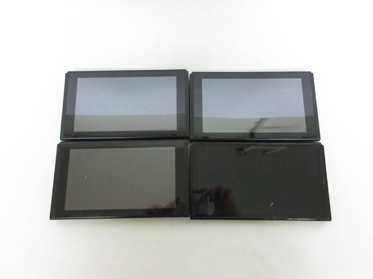 059C676E◆【ジャンク】Nintendo Switch ニンテンドースイッチ 本体のみ 4台 まとめ セット 有機EL 1台/初期型 2台/バッテリー強化 1台
