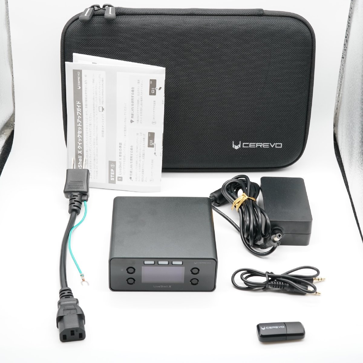 ほぼ新品 Cerevo セレボ LiveShell X CDP-LS04A あると嬉しいクイックセットアップガイド・ソフトケース付！
