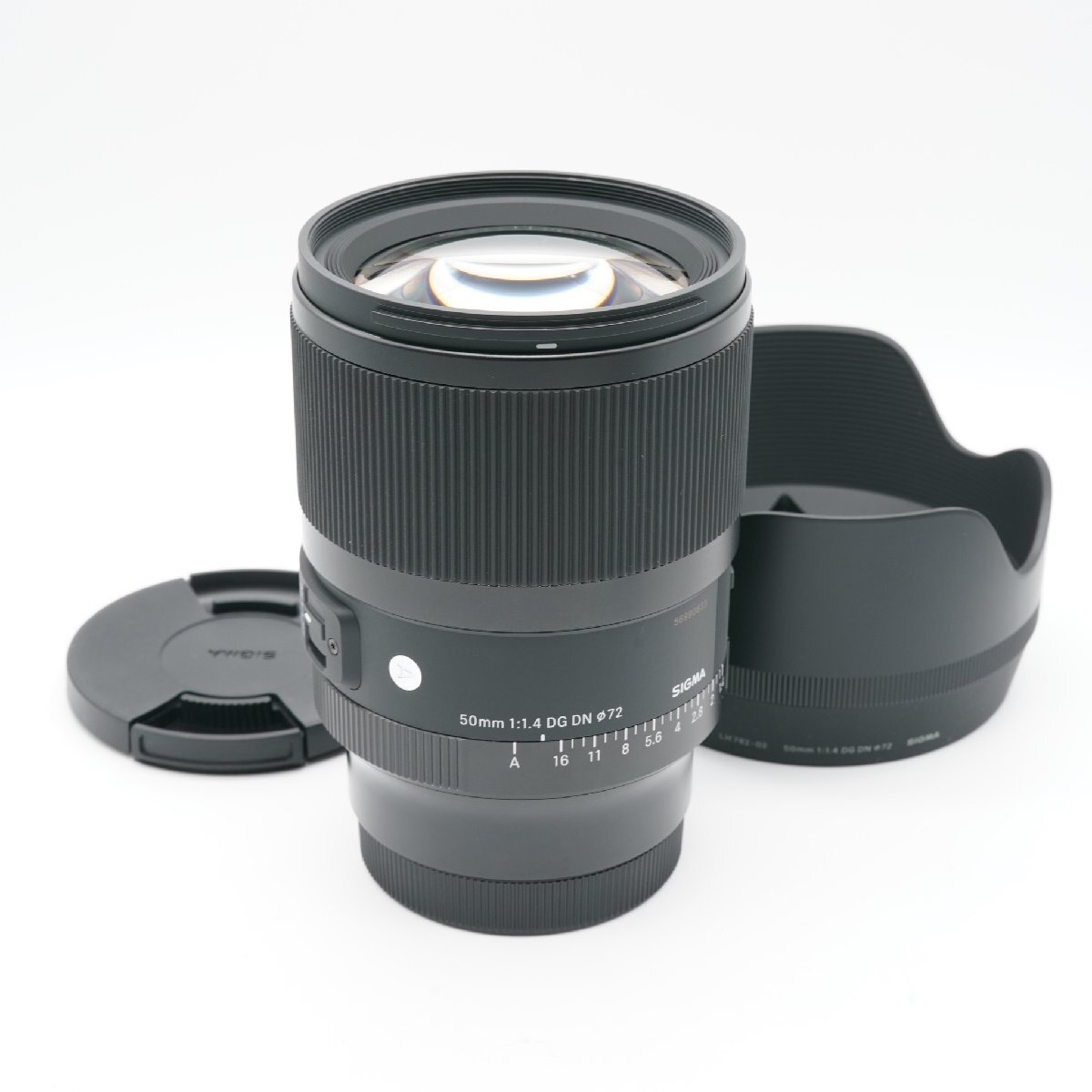 ほぼ新品 SIGMA シグマ 50mm F1.4 DG DN Art Lマウント あると嬉しい純正フード付！